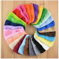 7cm Baby Girl Crochet Tutu Tube Tubs Envoltura de cofre Banda de cabello coreano ambiental Cabello el￡stico cabello para beb￩s ACCES321Z