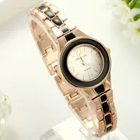العلامة التجارية Cyd New Women Watches Lady Quartz Adalog Fashion Rose Gold Bracelet Watch Wishal Female Wristwatch Clock Clock
