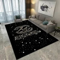 카펫 패션 디자이너 현대 골든 블랙 블루 그레이 링 도어 / 주방 매트 거실 침실 거품 깔개 장식 카펫