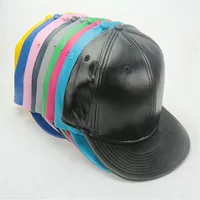 2017 New Leather Blank No brand snapback caps baseball Hats232c
