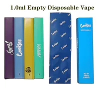 Disposable Vapes Pens Cookies Carts 510 Thread Cartridges E cigarette 1.0ML Empty PODS 280mAh Rechargeable Battery High Quality Thick Oil Starter Kits Package
