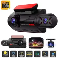 Car Driving Recorder Front and Rear Dual Lens Camera Wide Angel DVR Car Parking Reversing Driving Night Vision DashCam