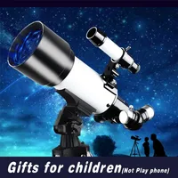 150x Zoomgåva till Kid HD Star Moon Professional Astronomical Telescope Space Binoculars Powerful Monocular Night Vision Tourism 220428