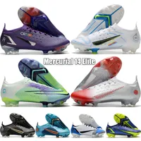 أحدث Mercurial 14 Xiv Elite FG Men Soccer Shoes Low CR7 Boots The Progress Dream Speed ​​5 Shadow Outdoor Big Boys Coilings Size 39-45