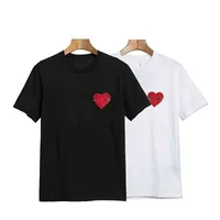 Abbigliamento di moda pa cella ricamo heart maglietta maschile designer maglietta angelo pincola cotone magliette da donna maglietta a maniche corte rotonda da donna