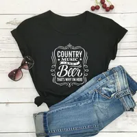Frauen T-Shirt Country Music Shirt Arrvial 100%Baumwolle Frauen T-Shirt Cowgirl lustige Sommer Casual Short Sleeve Top Girl Geschenk