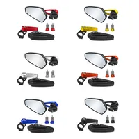 On Sale 7/8&quot; 22mm 2022 New Motorcycle Rearview Mirrors Universial Moto Bike Aluminum Bar End Mirror Scooter Motocross Motorbike Handlebar Back Side Rearview Mirrors