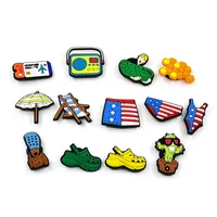 Holiday Beach Croc Charms PVC Faction Shoe Decoration Accessories Buckle Clog Pins