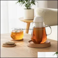 Кофейный чай инструменты для питья кухонная столовая, домашний сад, домашний мода боросиликат стеклянный чайник оптом прозрачный