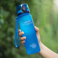 UZSpace Vattenflaskor Läckagesäkert Drickflaska En gratis Tritan sportflaska för camping träningspass gym och utomhusaktivitet 220418