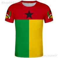 Gine Bissau T Shirt DIY Ücretsiz Özel İsim Numarası GNB T-Shirt Nation Flag Country GW Republic Guinee College Baskı Po Kıyafetleri 220702