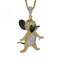 Fashion Hip Hop Classic Anime Cat And Mouse Pendant For Men Nightclub Rapper Jewelry