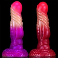 Long masseur aotien liquide liquide en silicone spécial de maquillage en forme de pénis de masturbation feme
