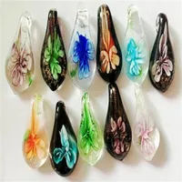 10pcs/Lot Multicolor Murano Lampenlampenglasanhänger für DIY Craft Jewelry Geschenkkette Anhänger 35 mm PG12 SHIPP206U