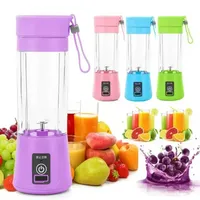 Portable USB Electric Fruit Juicers Pinace potentiel de légumes de légumes Blender Blender Mini de jus de fabrication de jus avec câble de charge FY3700 0806