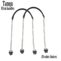 TANQU 1 PARE PARY OBAG Silver Длинная Толстая Толстая цепь с металлическими винтами для мешка Accesorios обрабатывает женскую сумочку 220325