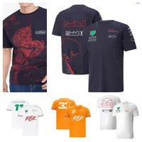 F1 Formula 1 Racing T-shirt Verstappen Summer Short-Sleeved com o mesmo costume