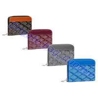 Luxurys Yüksek kaliteli anahtar cüzdan çanta kartı tutucu Matignon Mini Tasarımcı Tek Erkekler Kadın Sahipleri Para Toptan Hediye Orijinal Deri Cep İç Slotcard