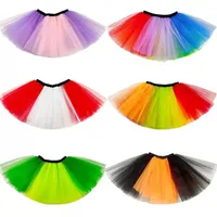 Girls Tutu Skirts Rainbow Ballets Kids Clothes Fashion Stage Dance Wear Costume Summer Tulle Princess Mini Dress