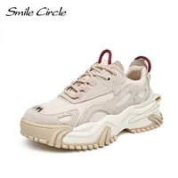 Smile Circle Croky Women Sneakers Flat Platform Shoes Spring Fashion удобная толстая дна повседневная обувь Ladies 220715