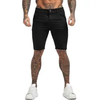 Pantanos cortos para hombres gingtto hombre negro chino fitness fit delgado pantalones cortos de pantalones cortos estilo de verano tela transpirable zm817