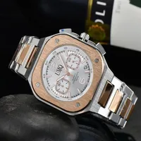 Wristwatches 2021 UMQ Quartz Watch Men BR Bell Stainless Steel Ross Watches Wristwatch Luxury Military262w