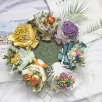 Decorative Flowers & Wreaths Mini Artificial Dried Flower Po Bouquet Home Party Wedding Birthday Decoration Props