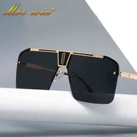 2021 새로운 패션 남자의 멋진 광장 스타일 캐주얼 선글라스 운전 복고풍 브랜드 디자인 저렴한 선글라스 Oculos de Sol H220419