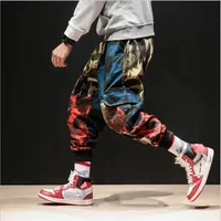 2019 fashion camouflage overalls mens sweat pants hip-hop casual sweatpants hip hop Elastic Waist male joggers trousers257b