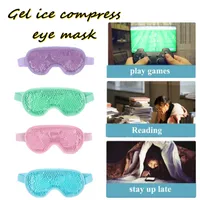 4 renk jel buz kompres göz maskesi ayarlanabilir kayış rahatlama yorgunluğu soğuk tedavi yatıştırıcı uyku maskesi kadın yüz bakım aracı 220715