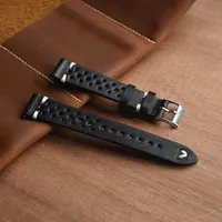 OnTheLevel Leather Watch Strap 18mm 19mm 20mm2mm 22mm Watch Band Bracelet Watchbands Mens Wristwatches Band Y200918202i