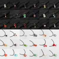Collares colgantes Qianbei Fashion Murano Lámpara Murano Glass Color mixto Toyos de mascotas de animales