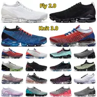 vapor max Fly 2.0 Knit 3.0 Mens Running Shoes Triple White Black USA Pink Oreo Glow Green Particle Grey Blue Fury Pure Platinum Men Women Trainers Sports Sneakers