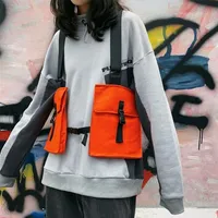 Сумка для уличной одежды Tactical Vest для женщин в сундуке хип -хоп.