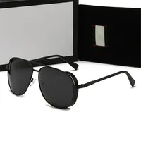 Desginer Sonnenbrille für Männer Mode #7736 Klassische Metallrahmen Glasslinsen Frauen