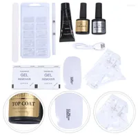 Nail Gel 1 Set/14pcs Creative Extension Art Accessories Manicures Tools Portable Supplies For Female Ladies Stac22