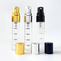 Glass 5ml Mist Spray Perfume Bottle Small Parfume Atomizer Travel Refillable Sample Vials