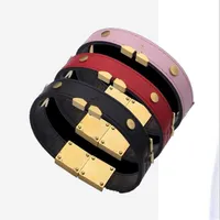 brand charm bracelets luxury jewelry female designer leather bracelet high-end elegant fashion gift with logo and box210v