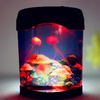 Night Lights Led Jellyfish Lava Lamp Colorful Usb Rechargeable Light Room Decor Decoration Bedroom Toys For Children Personalized GiftNight