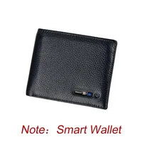 Smart Wallet Bluetooth Tracker Anti-lost Soft Genuine Leather Men wallets High Quality Purse Male342P