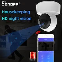 SONOFF GK-200MP2-B 1080P HD Wireless Smart Wifi Camera IP Mini Ewelink 360 IR Baby Monitor Security Alarm work with Google Home285D