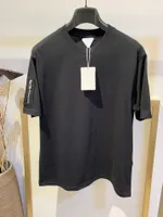 Zomer 2022 Nieuwste Merk Designer T-shirt ~ US Maat Losse Editie T-shirt ~ Hoogwaardige ZIP Pocket Stitching Design Mens Luxe T-shirts met korte mouwen