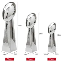 Super B Owl Resin Trophy American Football League Cup Vince L ombardi Trophy 9''24cm 13''34cm Tamanho completo 22250Z