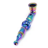 Chuancheng new fashion color watermelon bead hand pipe zinc alloy metal cigarette holder pipe fittings
