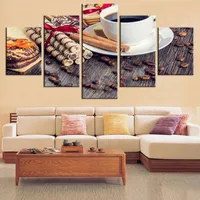 3D five-piece wall art decorative painting canvas painting bedroom living room dining room hanging pictures framed or unframed can be DIY customized