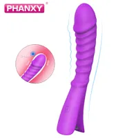 Vibrateur de spot G Phanxy pour les femmes Silicone Silicone Dildo Clitoris Stimulatrice Masseur sexy Shop Toys 18