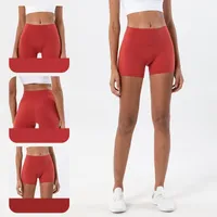 Sexig fitness shorts kvinnliga gymkläder hög midja persikan höft sportstrumpbyxor som kör kvinnor yoga skims gym leggings atletiska träning cx220318