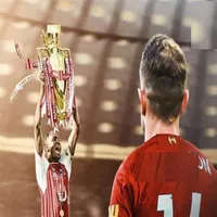 P League Trophy Barclays Soccer Resin Craft Trophy 2019-2020 Saisonsieger Fußballfans für Sammlungen und Souvenir 15 cm 32 cm 44c239m