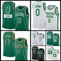 2021 2022 Nouveaux maillots de basket-ball 0 33 7 36 Boston''Celtics''Men Jayson Tatum Larry Bird Jaylen Brown Marcus Smart 216
