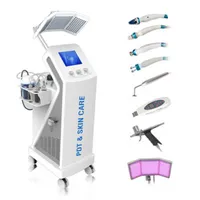Professional 8 in 1 Microdermabrasion Beauty Oxygen Jet Peel Facial Machine PDT Acne Therapy Hydrodermabrasion led light photodynamic therapy